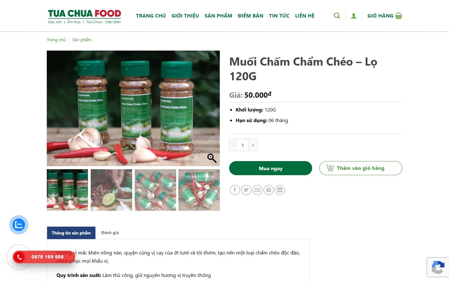 Tủa Chùa Food — Chi tiết sản phẩm ngày 03/10/2026