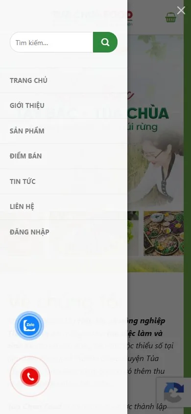 Tủa Chùa Food — Menu mobile ngày 03/10/2026