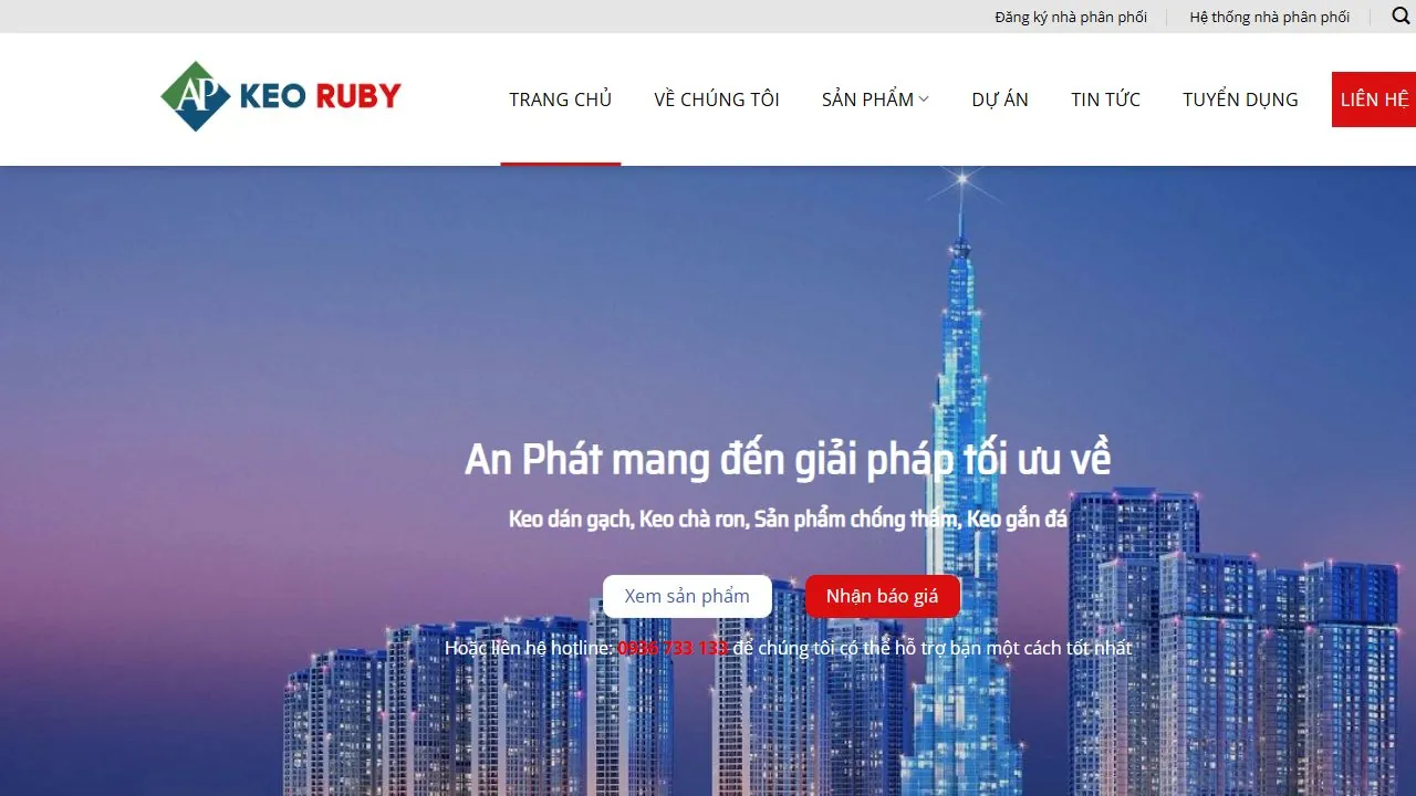 Ảnh chụp website An Phát ngày 03/10/2026
