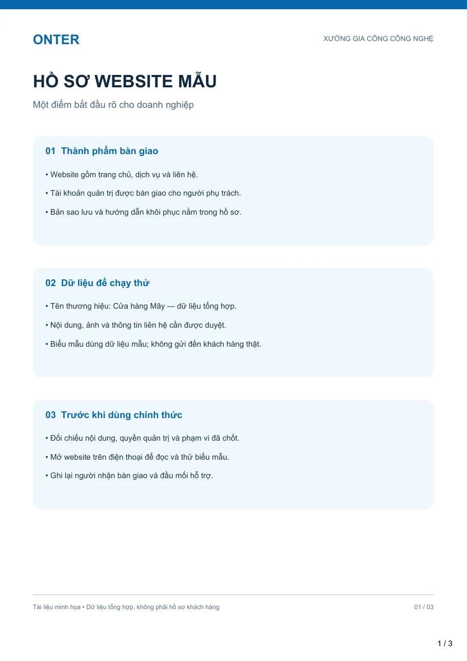 Kết quả minh họa cho Đánh số trang PDF