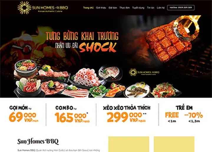 Mẫu website BBQ