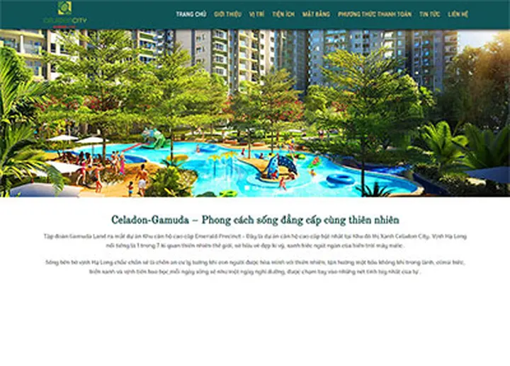 Mẫu website Bất Động Sản 2
