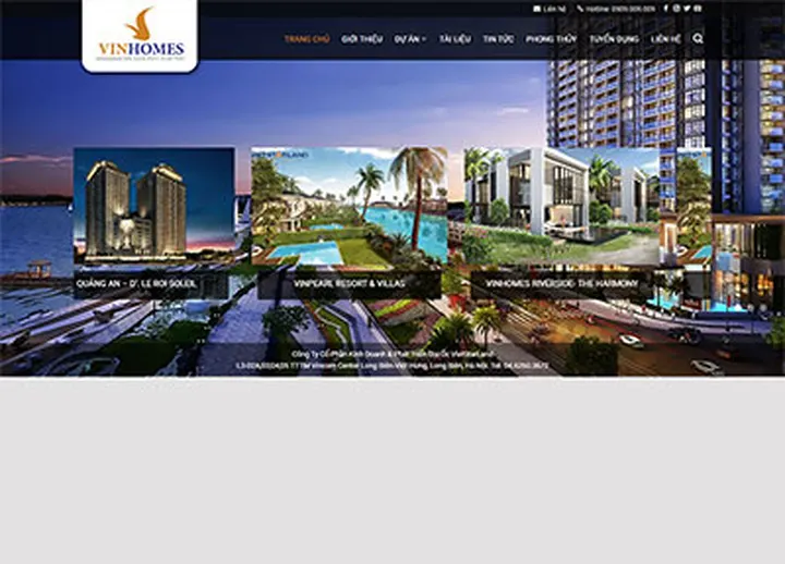 Mẫu website Bất Động Sản 3