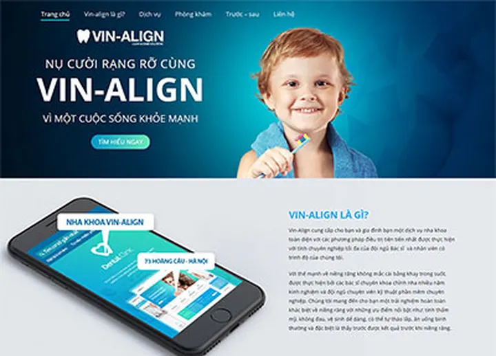 Mẫu website Nha khoa