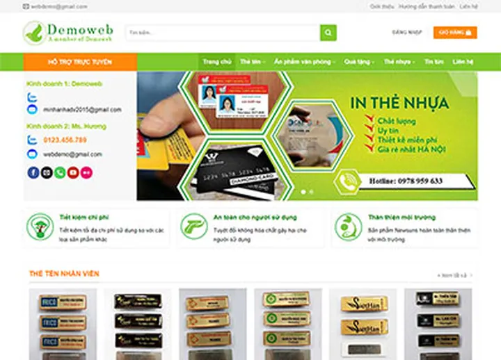 Mẫu website Mica 2