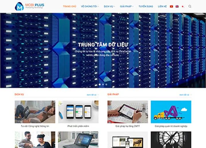 Mẫu website Mobiplus