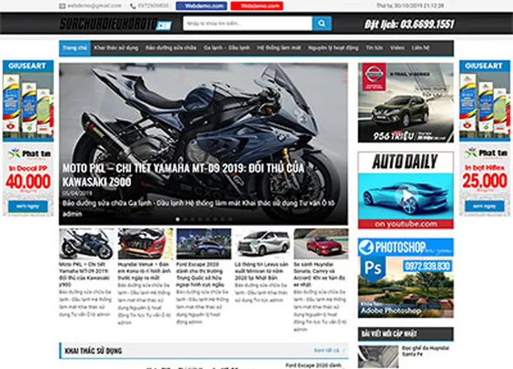 Mẫu website Tin tức 5