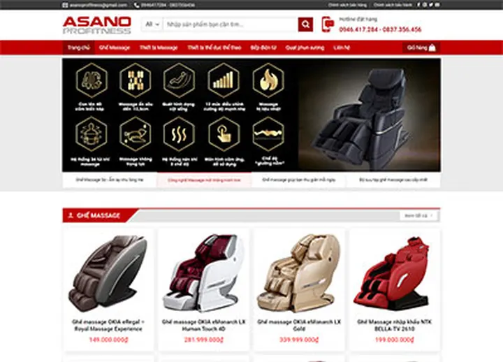 Mẫu website Điện máy 3