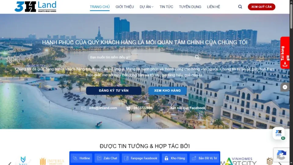 Giao diện 3HLAND