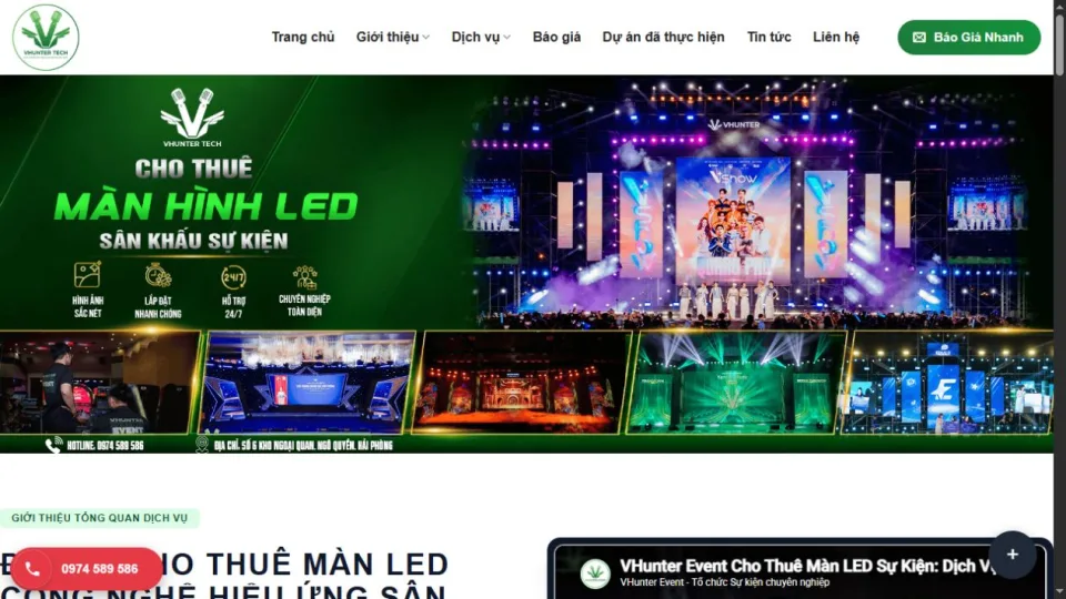 Giao diện Cho Thuê Màn LED