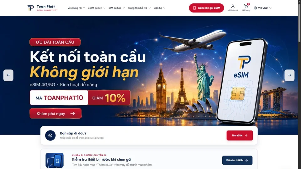 Website Toàn Phát — TPESIM