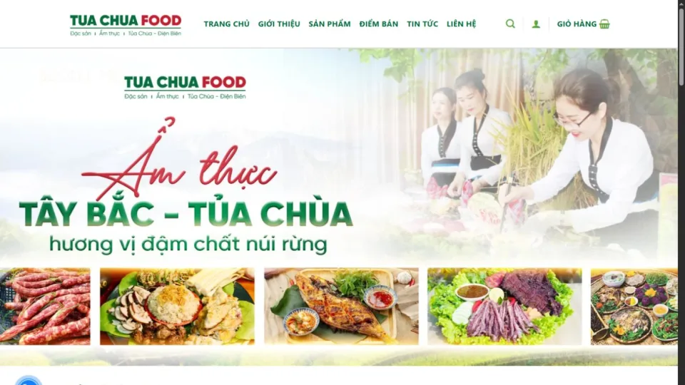 Giao diện Tủa Chùa Food