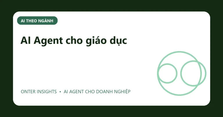 Minh họa ai agent cho giáo dục cho doanh nghiệp