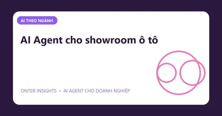 Minh họa ai agent cho showroom ô tô cho doanh nghiệp