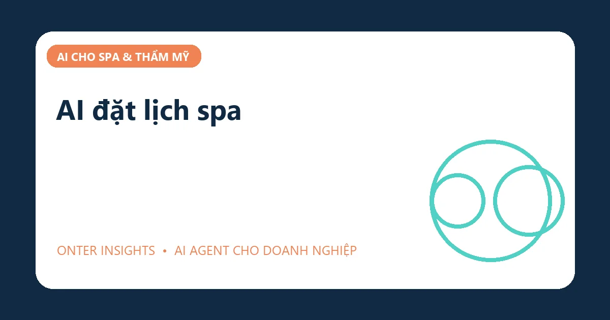 AI đặt lịch spa