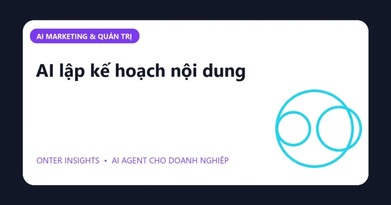 Minh họa ai lập kế hoạch nội dung cho doanh nghiệp