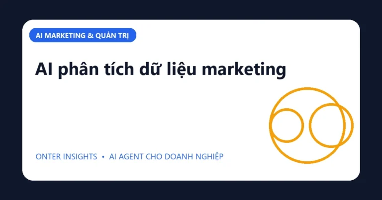 Minh họa ai phân tích dữ liệu marketing cho doanh nghiệp