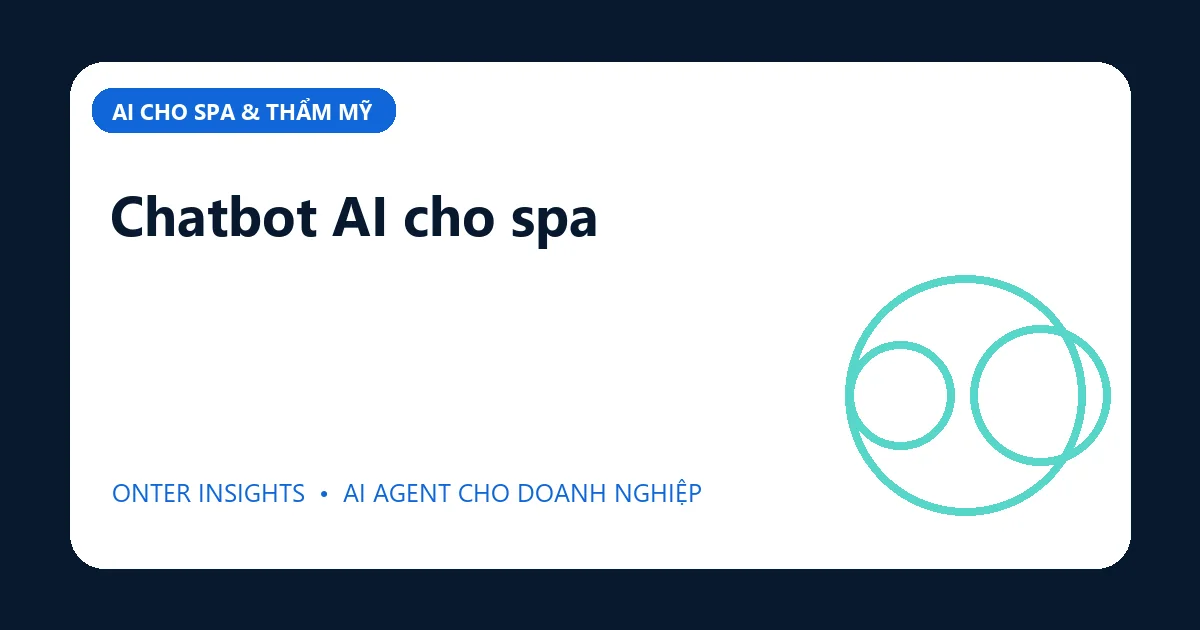 Chatbot AI cho spa
