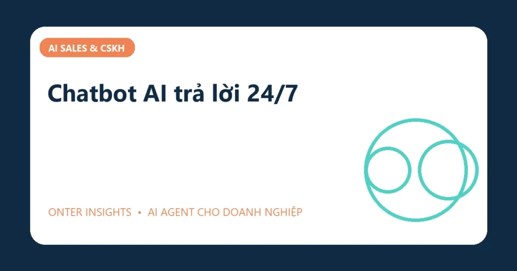 Chatbot AI trả lời 24/7