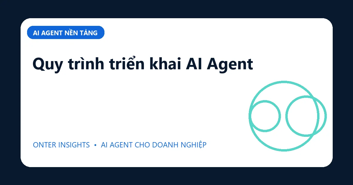 Quy trình triển khai AI Agent