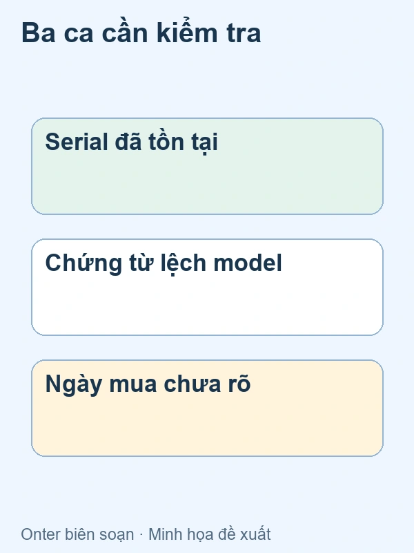 Ba ngoại lệ không nên tự xác nhận quyền bảo hành