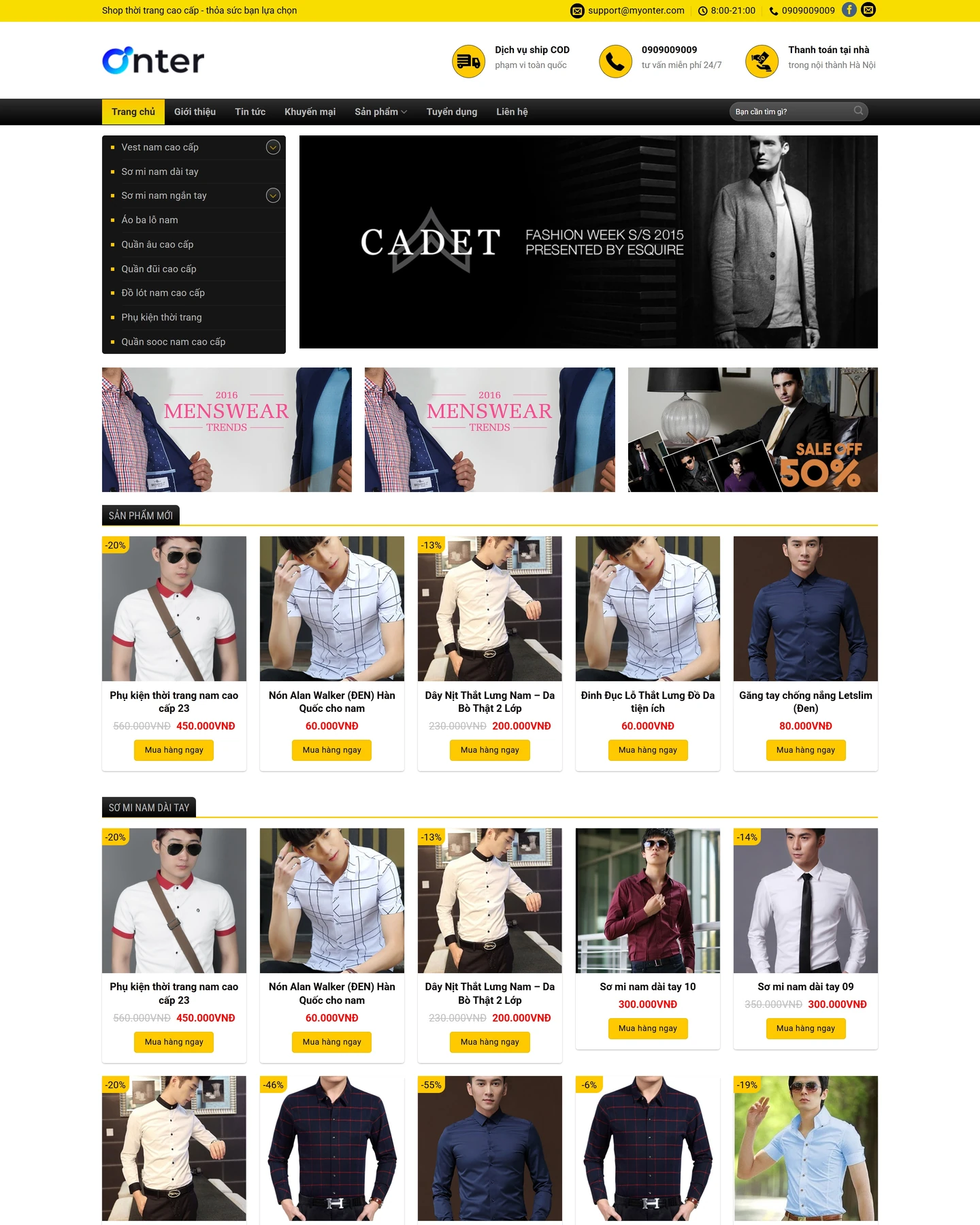 Ảnh xem trước mẫu website Thời trang 2