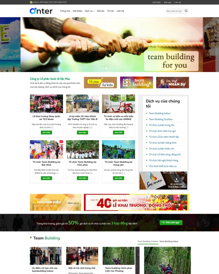 Mẫu website Sự kiện 3