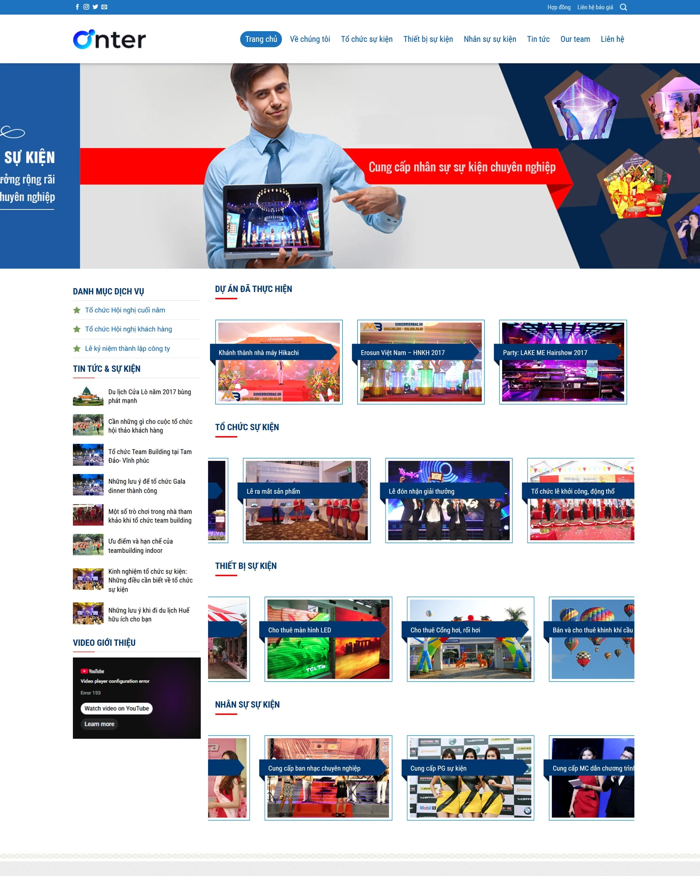 Ảnh xem trước mẫu website Sự kiện 2