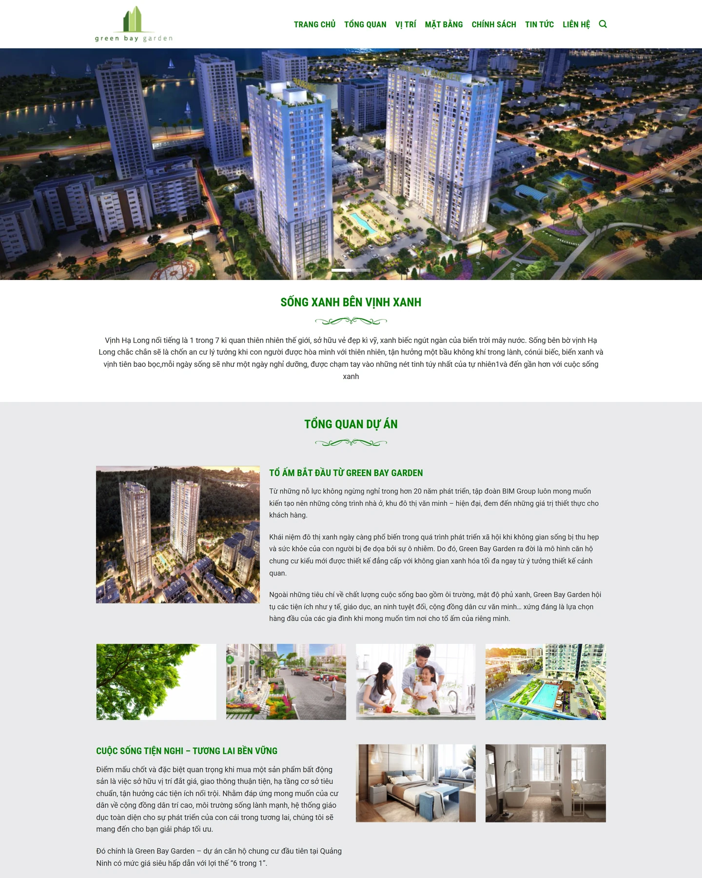 Mẫu website Greenbay cho lĩnh vực Landing Page