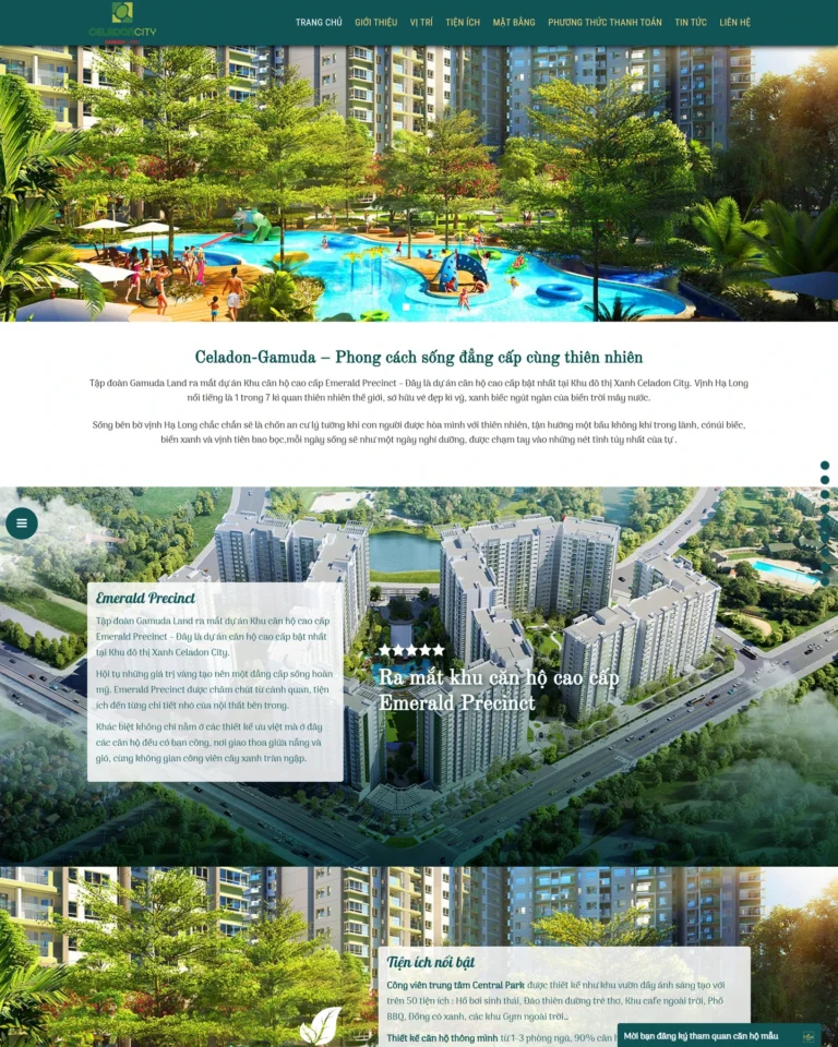 Mẫu website Bất Động Sản 2