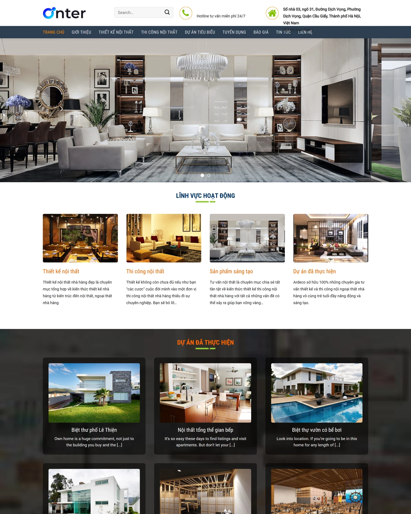 Ảnh xem trước mẫu website Nội thất 3