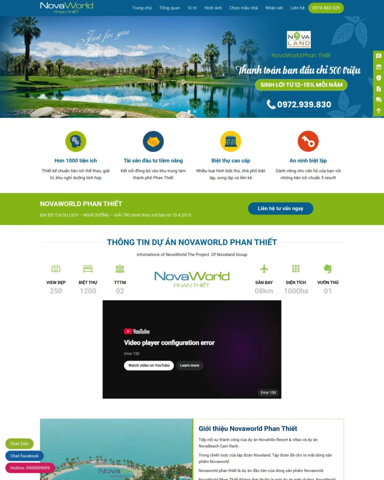 Mẫu website Bất động sản 6