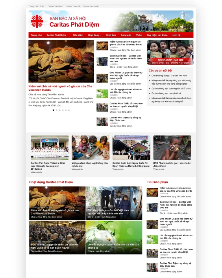 Mẫu website Tin tức