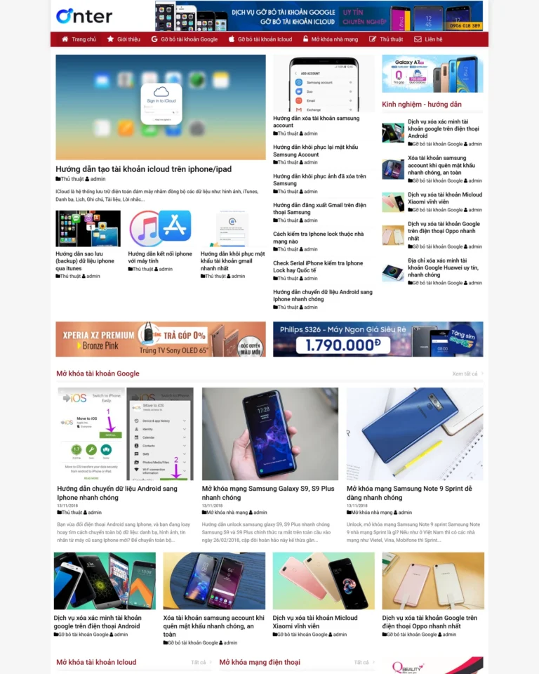 Mẫu website TIN TỨC NEW