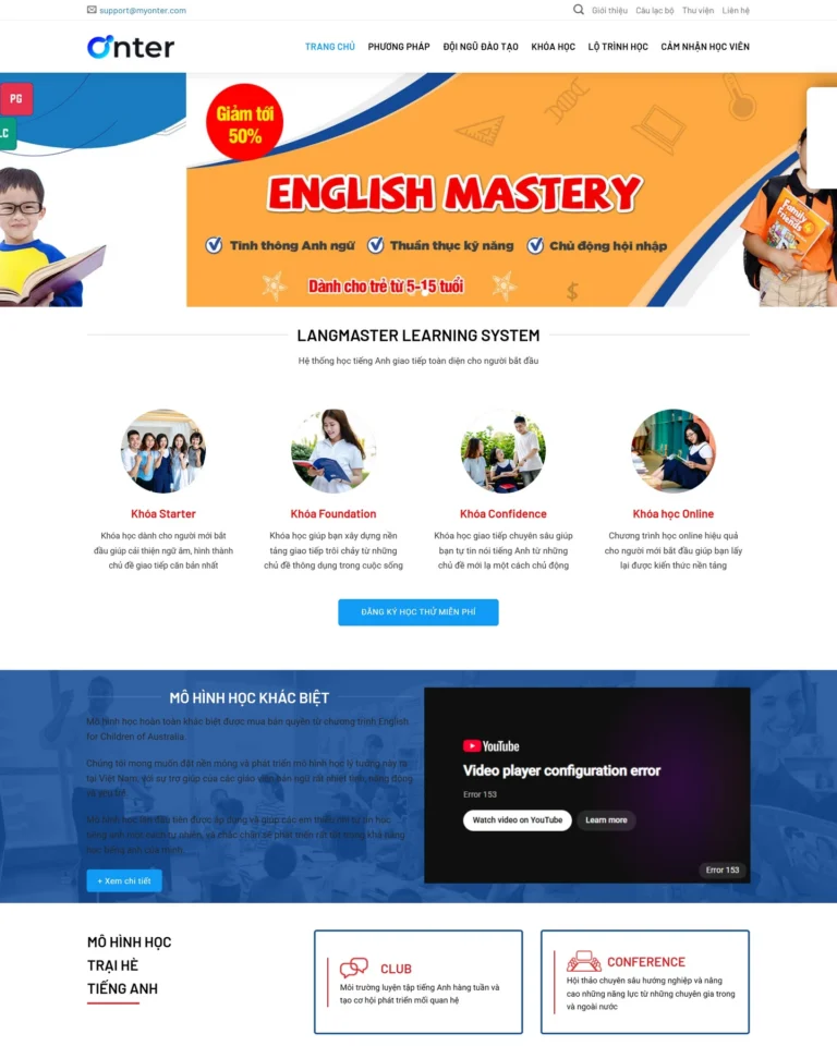 Mẫu website Giáo dục 5
