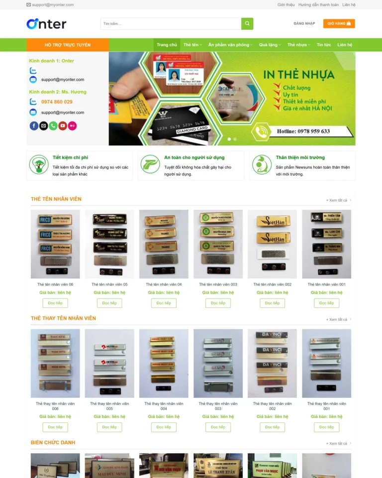 Mẫu website Mica 2