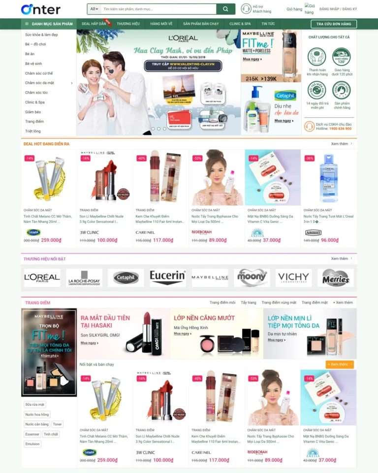 Mẫu website Shop 3