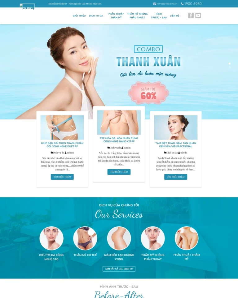 Mẫu website Spa 4