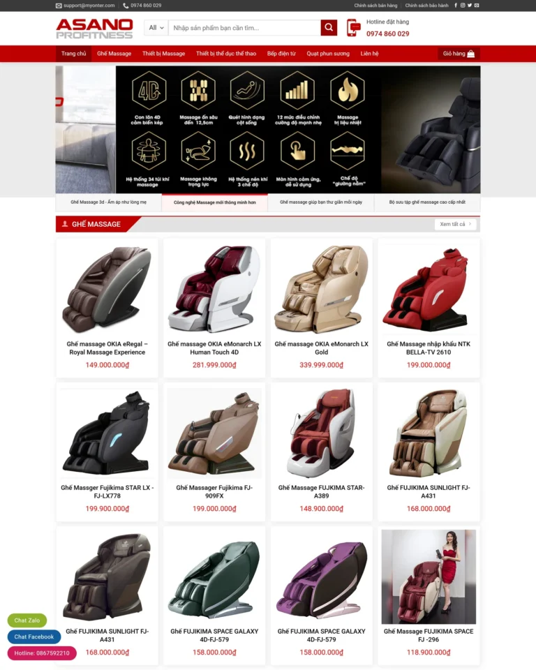 Mẫu website Điện máy 3