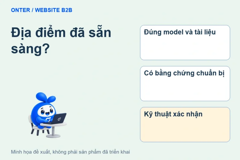 Bee Onter bên tiêu đề Địa điểm đã sẵn sàng? và các ý chính của bài viết