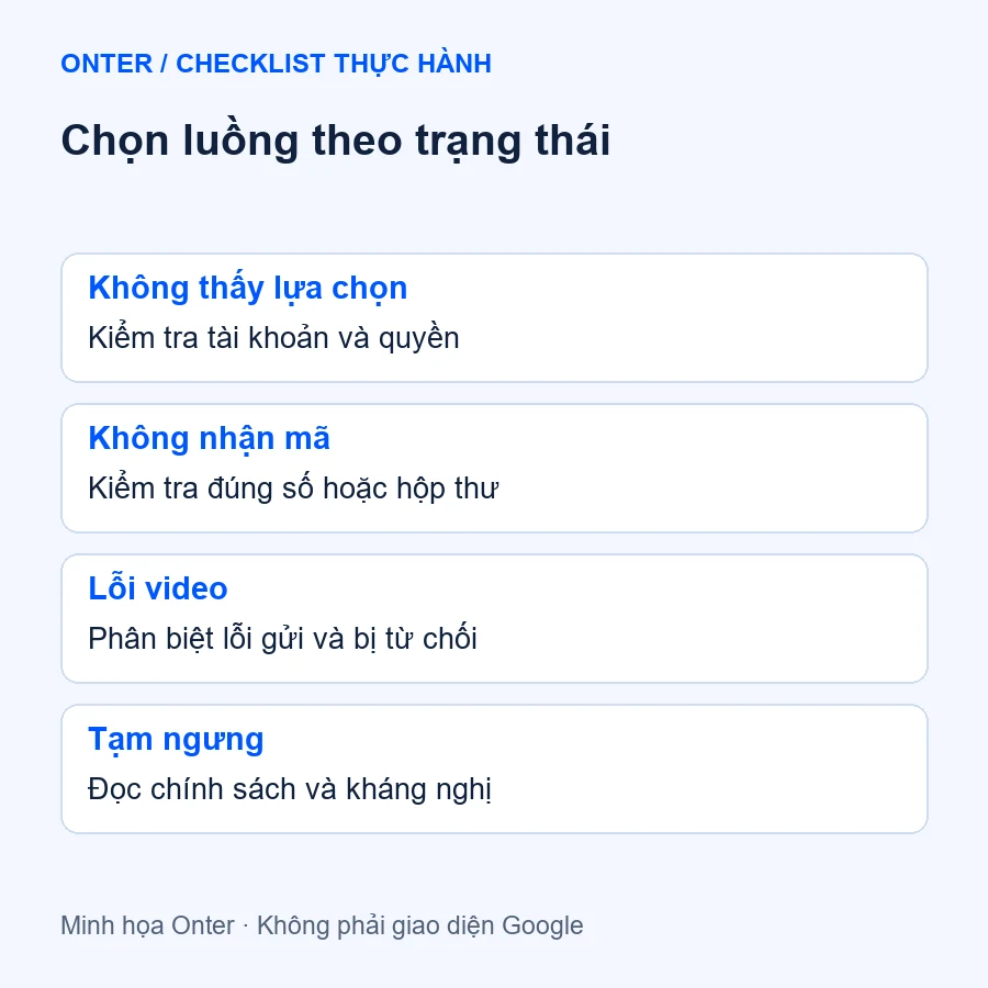 Chọn luồng theo trạng thái