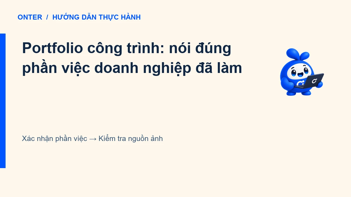 Portfolio công trình: nói đúng phần việc doanh nghiệp đã làm