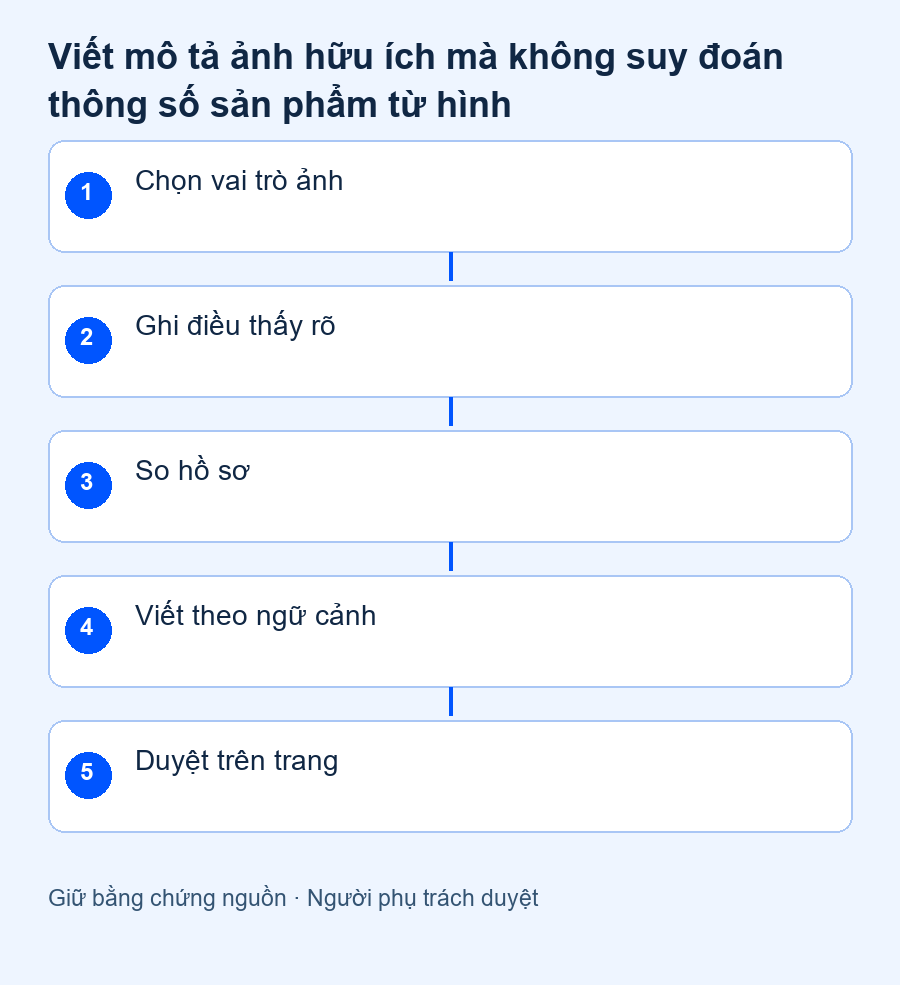 Ma trận nhìn thấy–đã xác minh–không được suy đoán, tách alt khỏi nội dung bán hàng