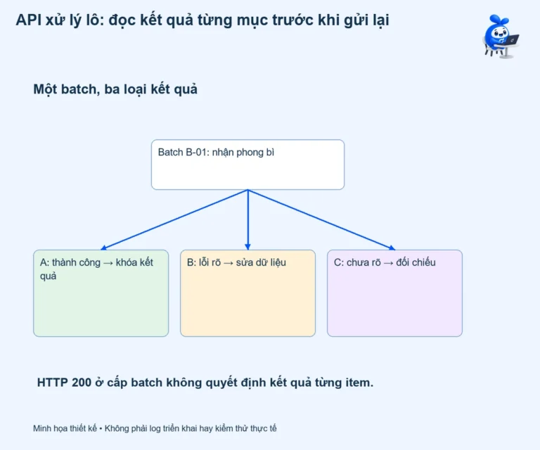 API xử lý lô: đọc kết quả từng mục trước khi gửi lại
