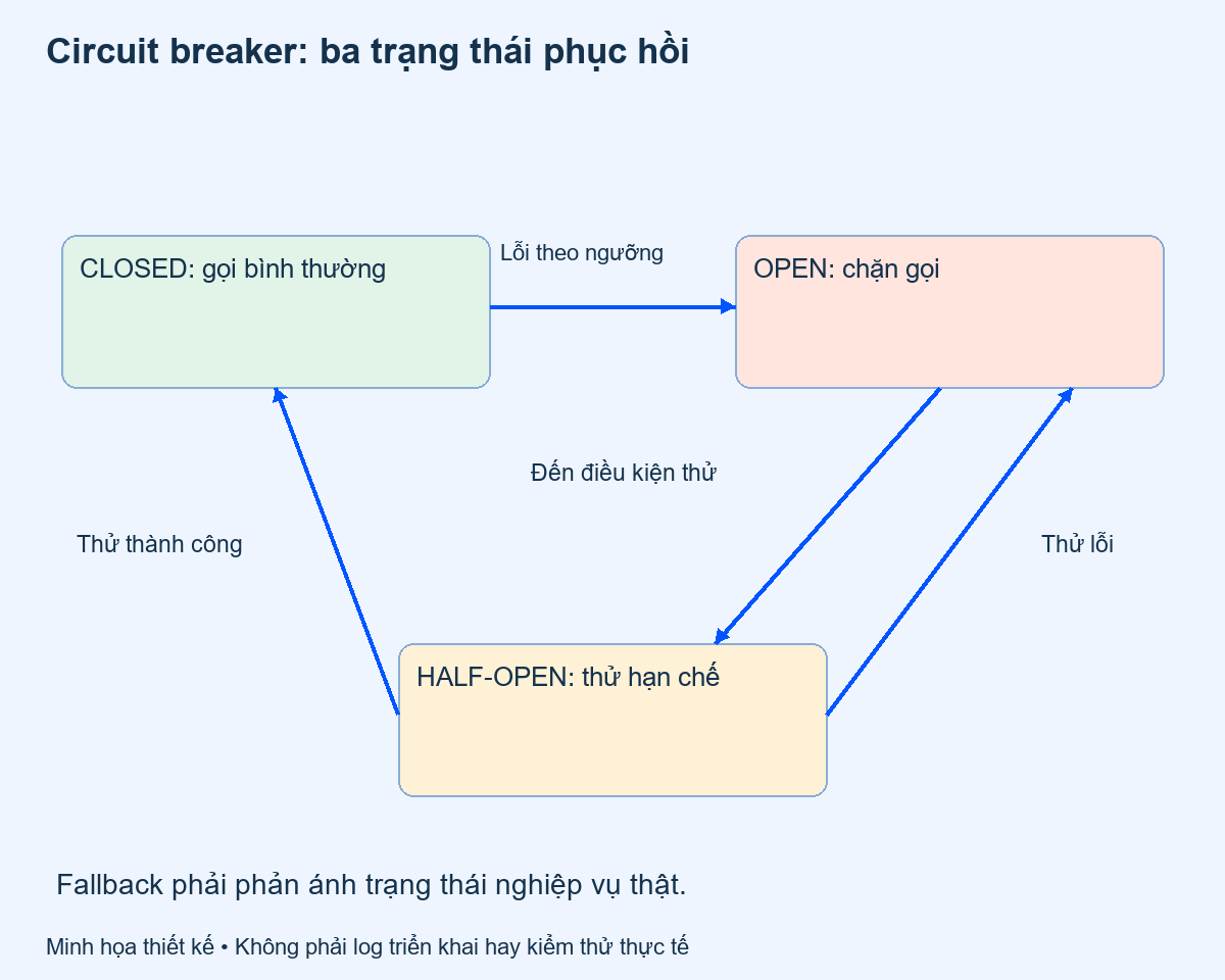 circuit breaker: Circuit breaker: ba trạng thái phục hồi