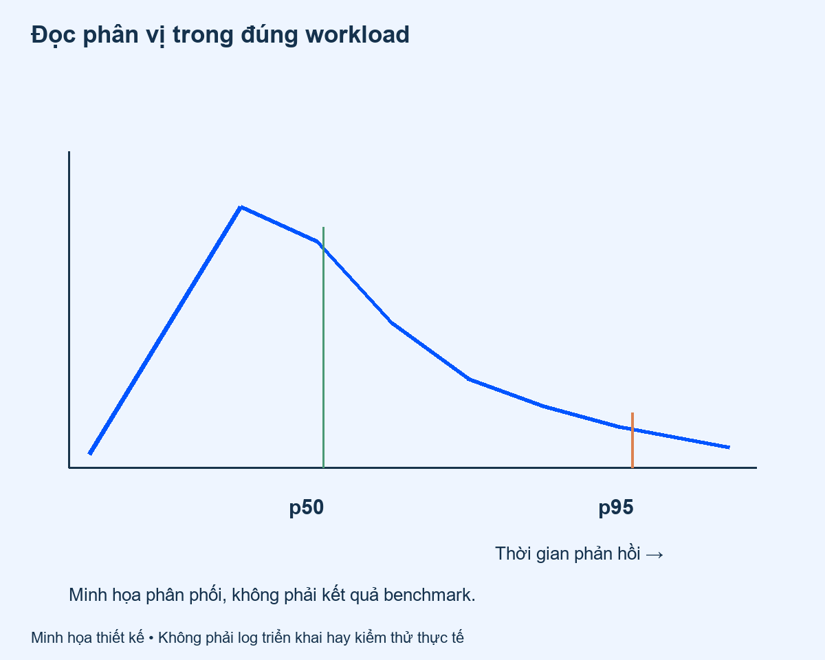 nghiệm thu tải phần mềm: Đọc phân vị trong đúng workload