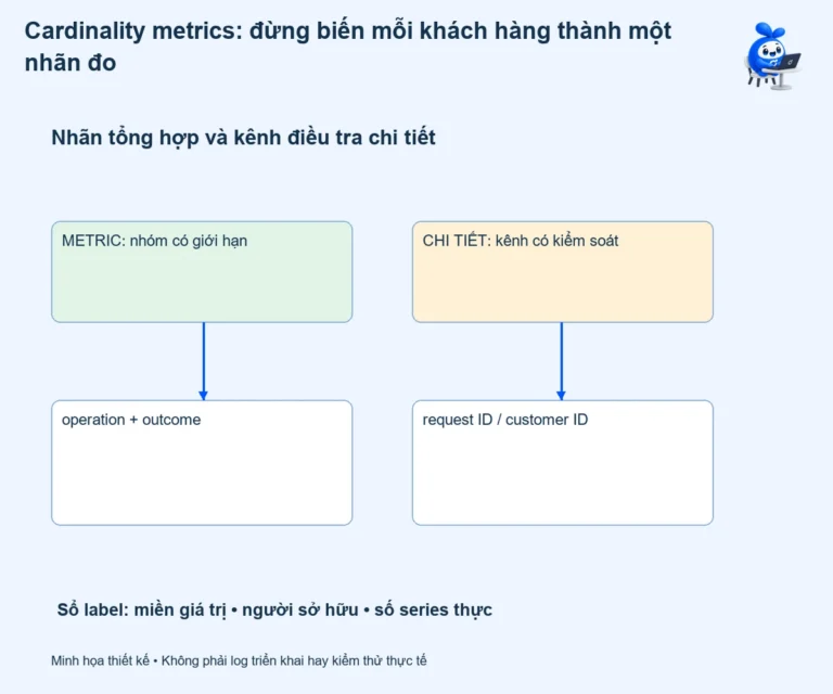 Cardinality metrics: đừng biến mỗi khách hàng thành một nhãn đo