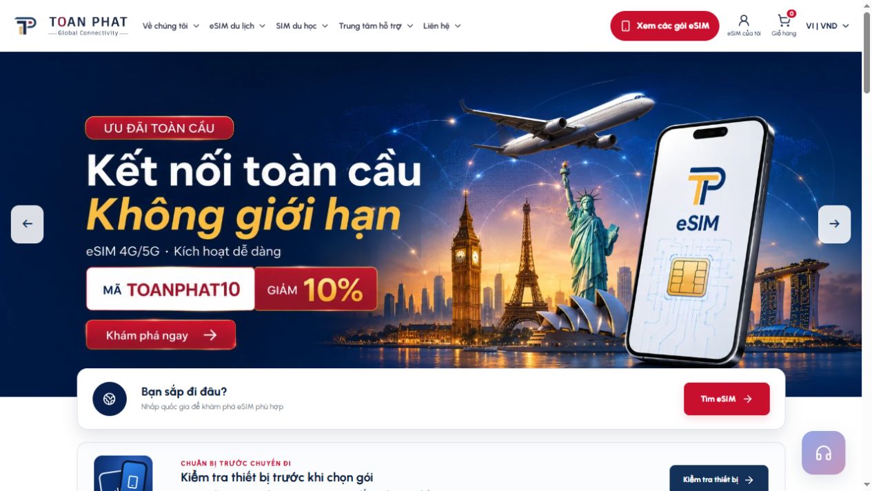 Giao diện TPESIM / Toàn Phát